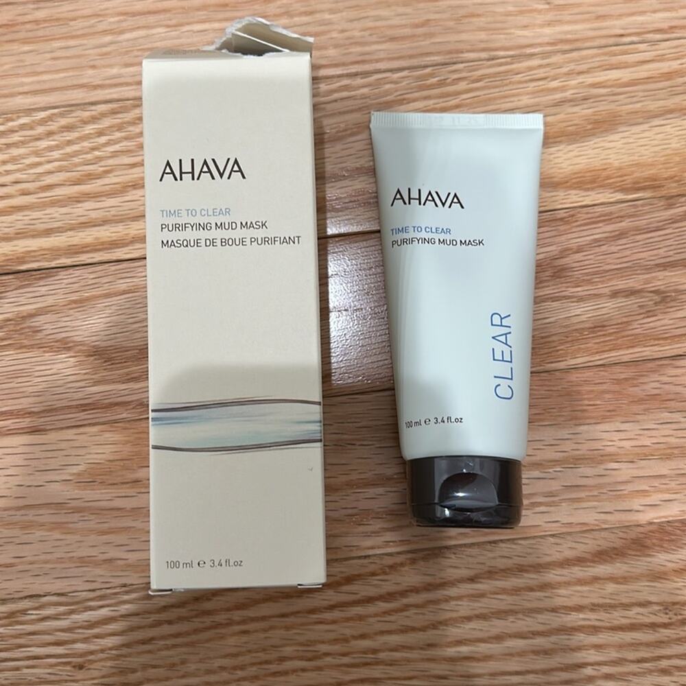 AHAVA time to clear purifying mud mask full size sealed